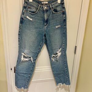 Distressed Mom Jeans